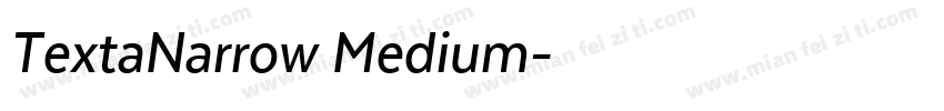 TextaNarrow Medium字体转换